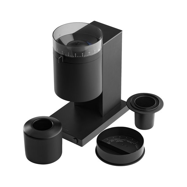 +100 gr friskristet kaffe (2024 model) Fellow Opus konisk, sort kaffekvrn