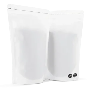 hvide matte med genluk 150 gr, monoplast, 100 % recycable