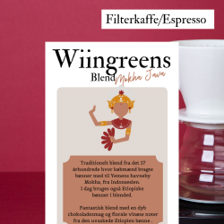 Java-Mokha. Luxus Blend. 1000 gr grnne bnner.