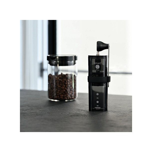 Hario G Smart, kaffekvrn, transparant sort