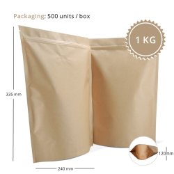 Ventilposer/zip 1000 gr, stand up natural craft 