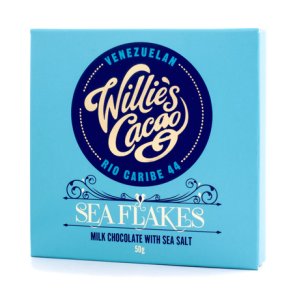 Willies Cacao  Mlkechokolade med havsaltflager 50 gr