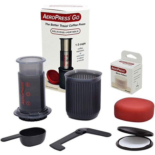 Inkl 65 gr friskristet kaffe  Aeropress Go Travel kaffebrygger 