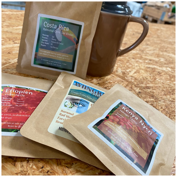 10 x 16 gram Lysristet kaffe