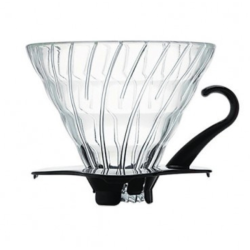 Hario V60 filterholder i glas m/sort hank 3 kopper 