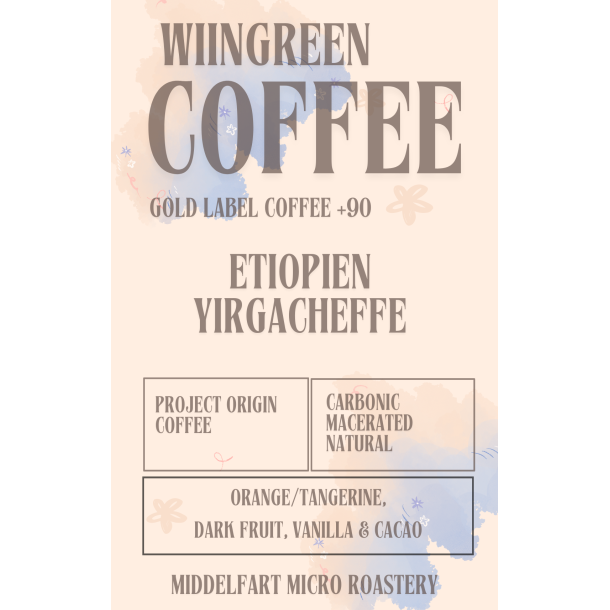 250 gr Etiopien Yirgacheffe Natural Carbonic Macerated, Gold Label Coffee