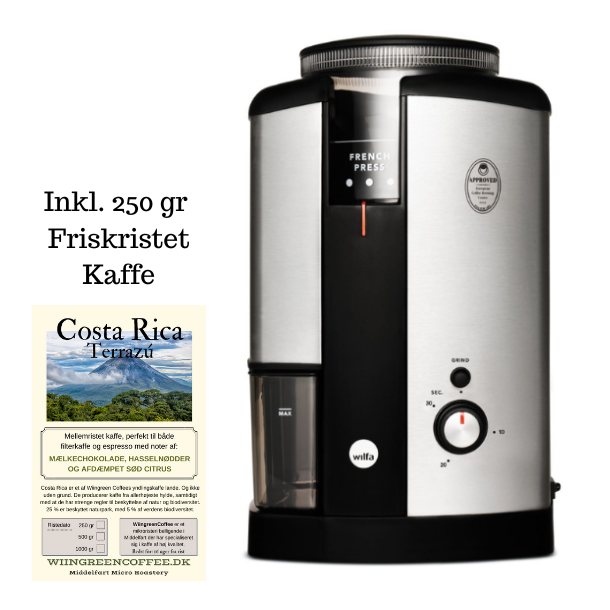 Wilfa Svart Nymalt slv  kaffekvrn WSCG-2
