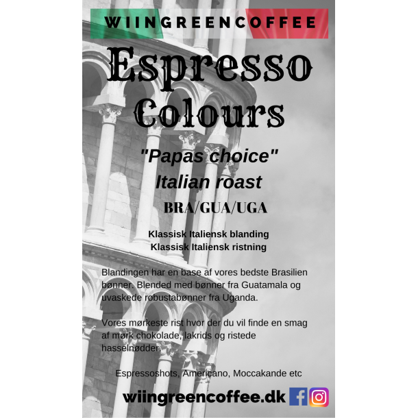 Italian Roast mrkristet Espresso 3 x 1000 gr 