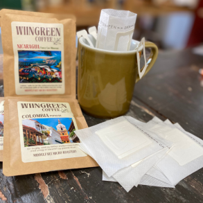 4 pak dripcoffee filter + kaffe 