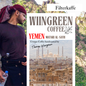 Yemen Mocca Matari natural, Friskristet kaffe, hele bnner.