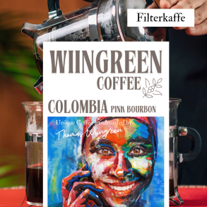 Colombia Pink Bourbon, friskristet kaffe, hele b�nner