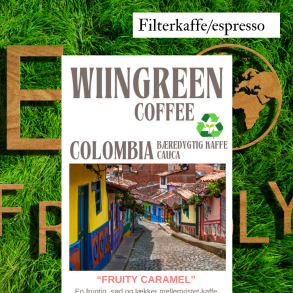 Colombia washed Arabica Excelso EP Cauca �kologisk, friskristet kaffe