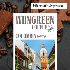 Colombia Popayan, friskristet kaffe 