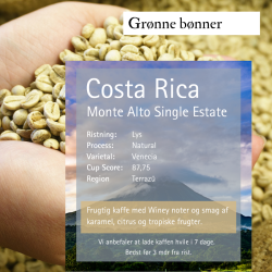 Costa Rica Monte Alto VMA, Single Estate, Winey, Friskristet kaffe, 1000 gr