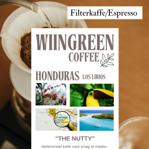 Honduras, Siguatepeque, Los Lirios Friskristet kaffe, hele bnner