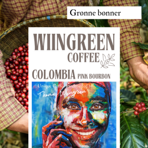 PRESALE Colombia Pink Bourbon, Gr�nne b�nner 1000 gr.