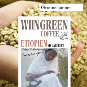Etiopien natural Arabica Yirgacheffe Aramo Grade 1, gr�nne b�nner, 1000 gr