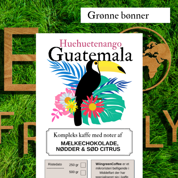 Guatemala, �KOLOGISK Huehuetenango, Gr�nne b�nner, 1000 gr
