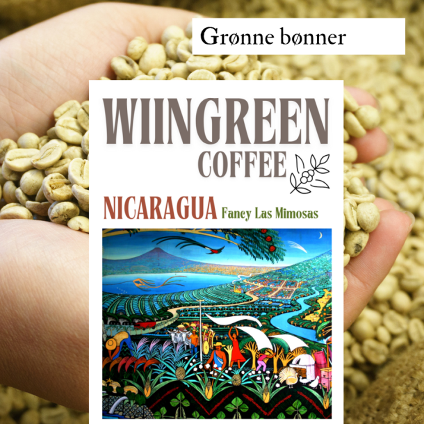 Nicaragua Fancy Las Mimosas, Grnne Bnner, 1000 gr