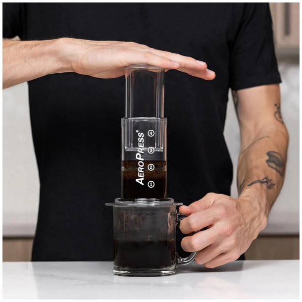 Aeropress clear coffee maker