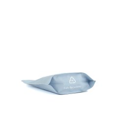 K-Seal Recyclable, Soft-Touch, Baby Blue + Zip+ Valve 350g
