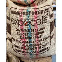 Colombia washed Arabica Excelso EP Cauca Organic, gr�nne r� b�nnner, 1000 gr