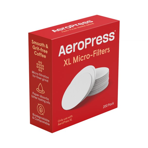 XL Aeropress filtre, 200 stk