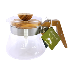 Hario Coffee Server Glaskande Oliven 400ml VCWN-40-OV