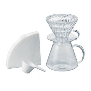Hario V60 brygst i glas 02