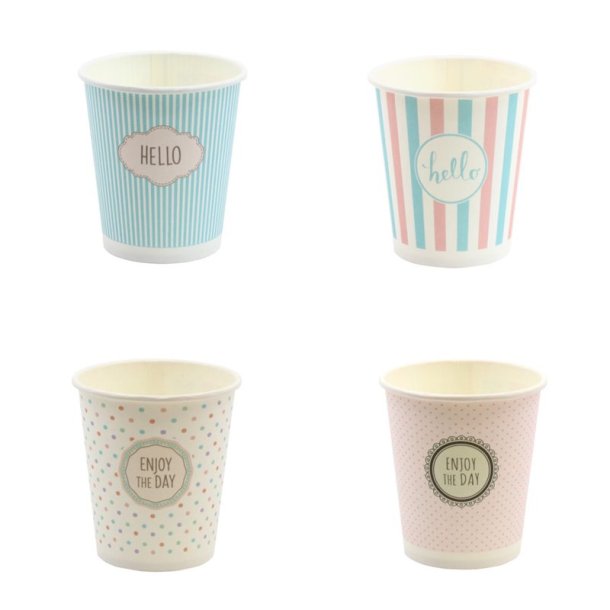 Papkrus, Pastel Design, 250 ml, 50 stk