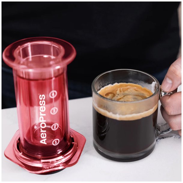Aeropress clear red kaffebrygger