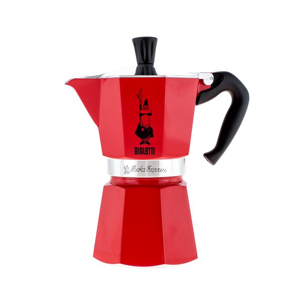 Bialetti Moka Express, rd, 6 kop