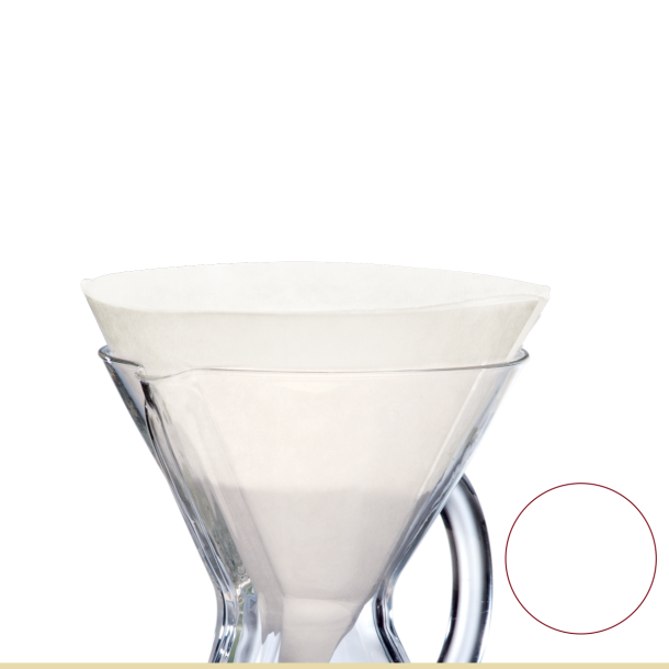 Chemex Kaffefiltre 5 - 13 kopper udfoldet (FC-100)